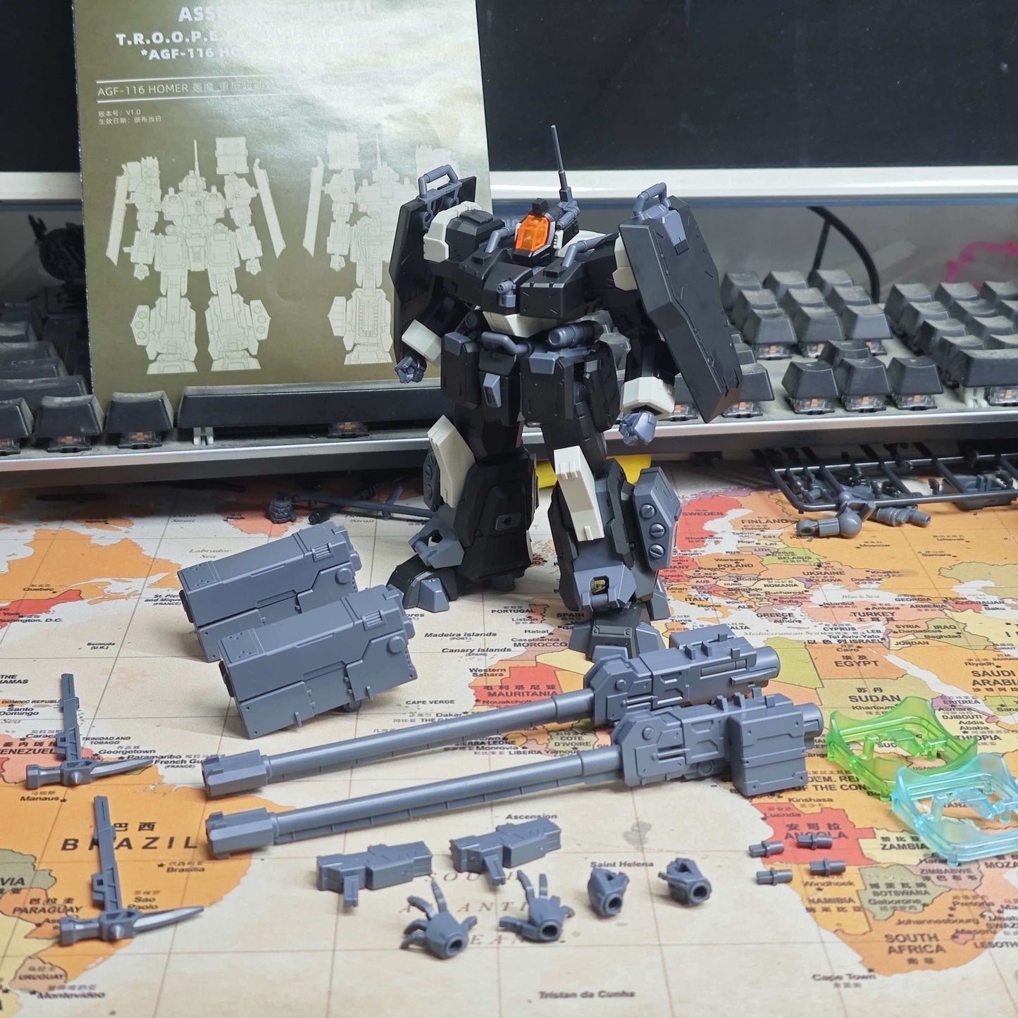Sheik Mainland Ultra Action Trooper Homer Black Ver. Model Kit