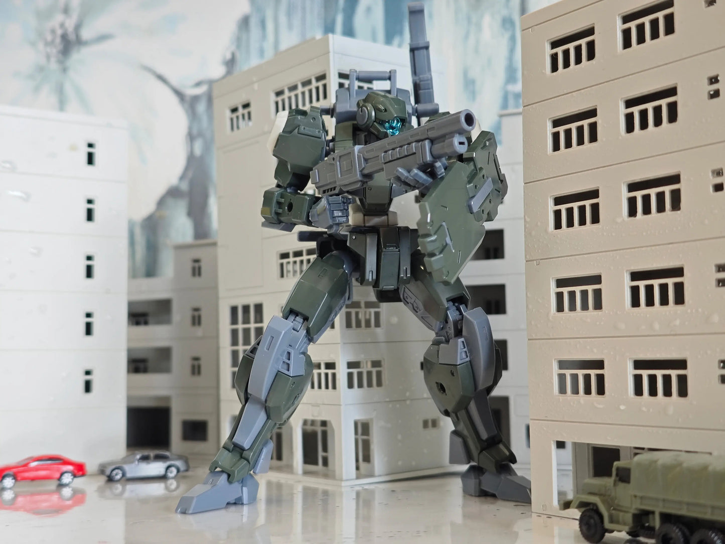 SHL57115 Sheik Mainland 1/144 Ultra Action Trooper: V-gilante (Green) Model Kit 6976567571151