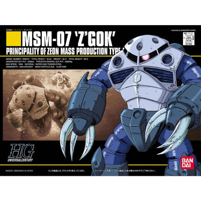1071693 5056829 Bandai HGUC #06 1/144 MSM-07 Z'Gok Model Kit 4573102568298