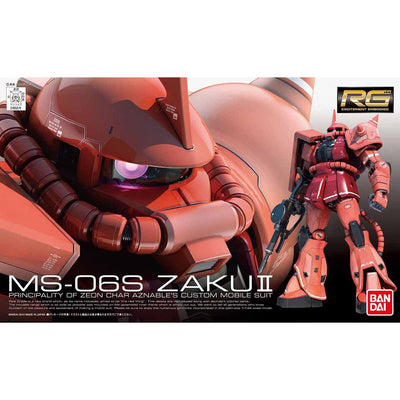 2111406 5061595 Bandai RG 1/144 MS-06S Char's Zaku II Model Kit 4573102615954