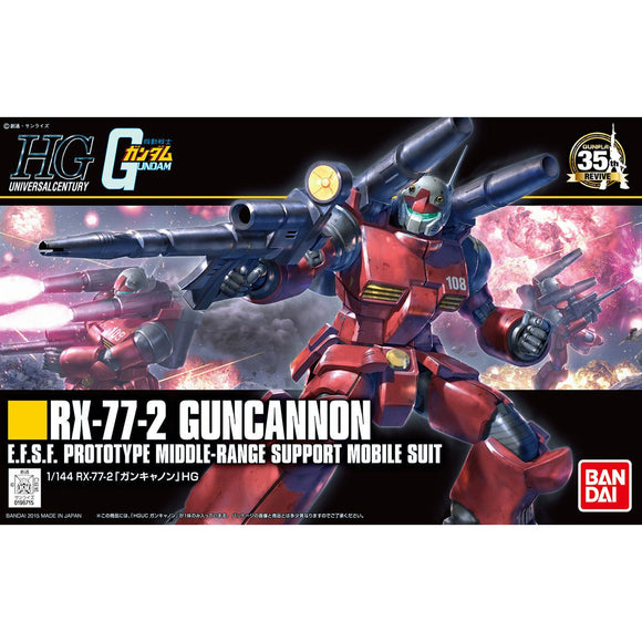 Bandai HGUC 1/144 RX-77-2 Guncannon Model Kit
