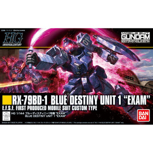 BAS2379386 Bandai HGUC 1/144 Blue Destiny Unit 1 (EXAM) Model Kit