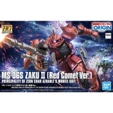 BAS2481061 Bandai HG The Origin 1/144 MS-06S Zaku II Principality of Zeon Char Aznable's Mobile Suit Red Comet Ver Model Kit