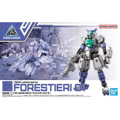 BAS2607527 Bandai 30 Minute Mission 30MM 1/144 eEXM-S01U Forestieri 01 Model Kit