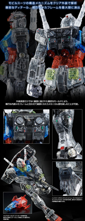 Bandai PG 1/60 Clear Color Body for Perfect Grade Unleashed RX-78