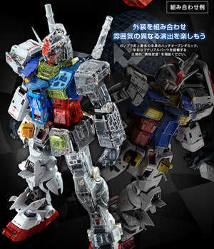 Bandai PG 1/60 Clear Color Body for Perfect Grade Unleashed RX-78 Model Kit