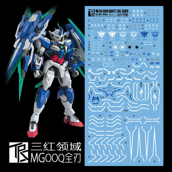 Transamsphere MG Gundam OOQ Full Saber Water Slide Decal