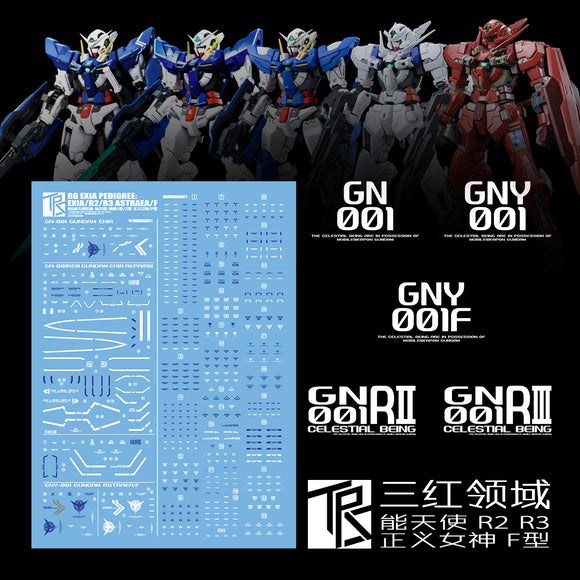 Transamsphere RG Gundam Exia Series Water Slide Decal